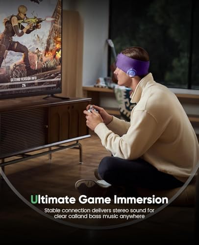 Navly Ultra-Comfort Bluetooth Sleep Headband – Innovative Wireless Headphones with Ultra-Thin Speakers for Effortless Relaxation, Yoga, and Fitness – Ideal Gift for Men & Women Seeking Versatile Comfort and Quality Sound Experience