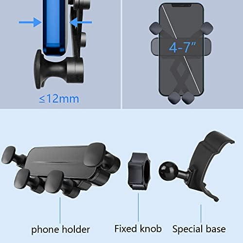 Audi-Compatible UNQIN Car Phone Holder Mount – 360° Rotation Smartphone Bracket for A6, A7, S6, S7, RS6, RS7 & Allroad (2012-2018) – Ultimate Hands-Free Navigation & Stylish Interior Solution – Easy Tool-Free Install, Durable Design, Adjustable Viewing Angles for Enhanced Safety
