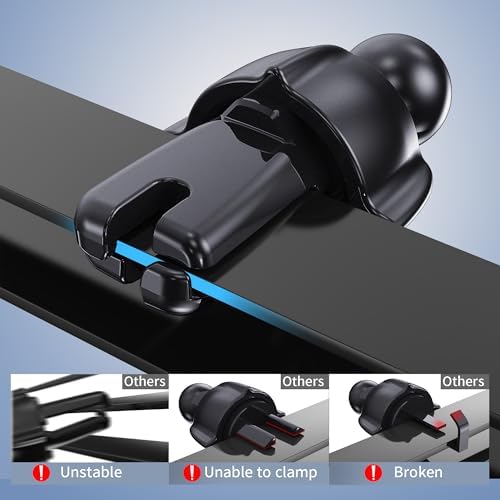 Universal Smartphone Air Vent Mount – Premium Adjustable Phone Holder for All Devices with Enhanced Hook Clip Stability, 360-Degree Rotation & Quick Tool-Free Installation – Perfect for Hands-Free Navigation and Accessibility in Any Vehicle