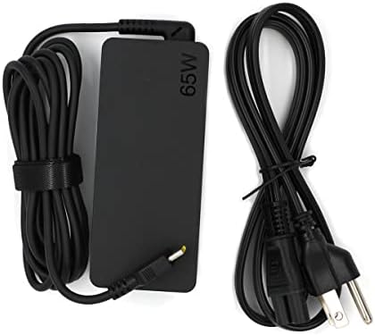 Lenovo 65 W USB Type C Laptop Charger – High-Speed AC Power Adapter for Think Pad T14, T15, E14, E15, X1 Carbon & More – Universal Compatibility with Multiple Voltage Outputs for Optimal Performance and Reliability