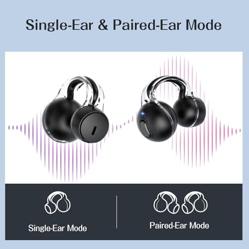 Tocnoda Open Ear Wireless Earbuds – Ultra-Lightweight Bluetooth 5.3 Headphones for Active Lifestyles, IPX7 Waterproof Design with Immersive 360° Sound for Running, Gym Workouts, and Outdoor Adventures – Perfect Compatibility for All Devices