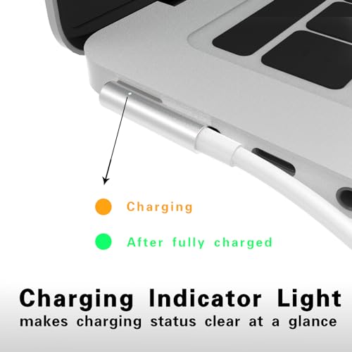 Upgrade Your Mac Book Power Supply with the 60 W L-Tip Magnetic Charging Cable – Perfectly Designed for Pre-June 2012 Models, 1.8 m Length for Optimal Flexibility and Durability, Effortless Connection and Enhanced Charging Efficiency