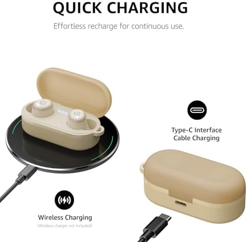 TOZO T10 Wireless Earbuds with Bluetooth 5.3 – Customizable EQ for Personalized Sound, Ergonomic Fit for Ultimate Comfort, 55 Hours Playtime, IPX8 Waterproof Rating, Wireless Charging Case – 2025 Enhanced Audio Experience for Active Lifestyles