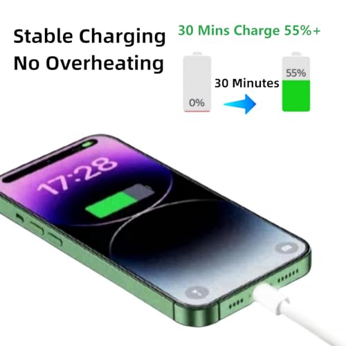 USB C Cable 20ft,C to C Cable Fast Charging 2 Pack,60W Extra Long Type C Cord Compatible with iPhone 16/15 Pro/15 Plus/16 Pro Max, iPad mini 6/ Pro 2021, Mac-Book Pro 2020, Samsung Galaxy S24,Switch – Enhanced Compatibility and Speed