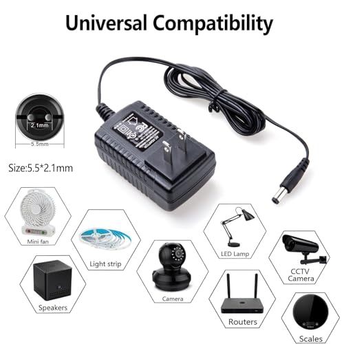 High-Performance 24 V LED Strip Power Supply Adapter | Universal AC to DC Converter for 5050 & 3528 Lights | Global Input Compatibility 100-240 V | Compact 5.5 x 2.1 mm Connector | Optimal Solution for CCTV Systems & Innovative Lighting Designs | Illuminate Your Space with Unwavering Dependability and Efficiency