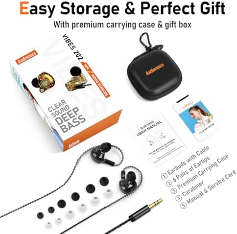 Unleash Exceptional Sound Quality with Vibes 202 MC USB-C Wired Earbuds: Premium Hi-Fi Audio, Advanced Noise Isolation, Ergonomic Comfort for i Phone 15/16 – Built-In Microphone for Effortless Communication & Durable Silver-Plated Cable – Includes Portable Case for On-the-Go Convenience