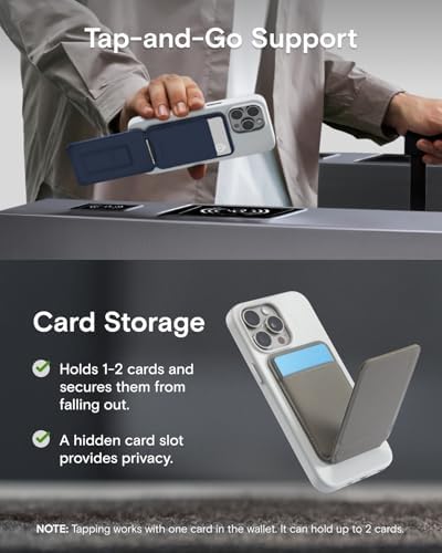 MOFT Phone Stand, Magnetic Phone Tripod Stand Stain-Resistant MOVAS Leather & Angle Adjustment & Strong Magnets Tripod for iPhone 16/15/14/13/12 (Included Metal Ring)-Misty Cove – Enhanced Compatibility and Speed