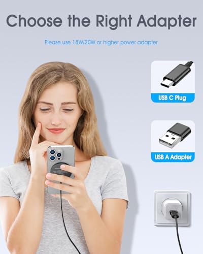 Magnetic Wireless Charger Duo for Apple Devices – 15 W Fast Charging Pad for i Phone 12-16 Pro Max, mini & Air Pods 2/3/4/Pro – Secure Magnetic Connection, Sleek Silver Finish for Modern Tech Aesthetics – Optimal Compatibility & Effortless Charging Experience