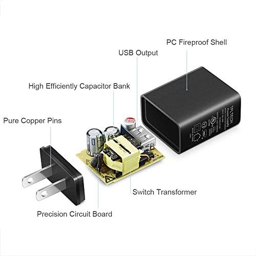UL Listed 5 ft USB Phone Charger Adapter for Kyocera Devices – Fast Charging Wall Charger with Enhanced Compatibility for E4233 Dura Plus, Cadence LTE s2720, Brigadier, Rally S1370, Kona, Hydro Air – Reliable Power Solution for Home, Office & Travel