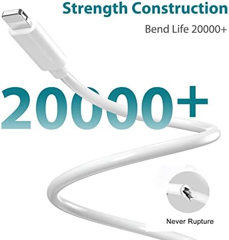 Marchpower MFi Certified USB C to Lightning Charging Cable – Premium Fast Charger for i Phone 14, 13, 12 Pro Max, Mini, 11, X, XS, XR, 8 Plus – Durable Nylon Braided Design in Elegant Gold – Available in 3, 6, 10 ft Lengths for Ultimate Convenience and Style