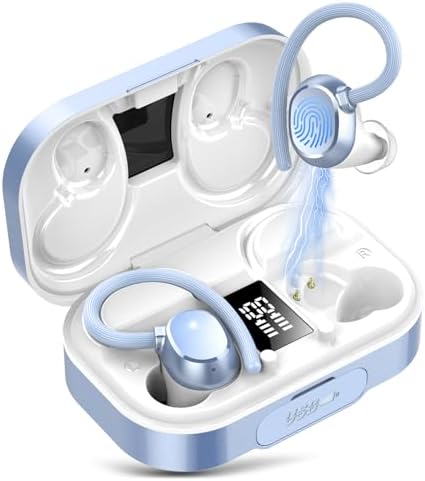 KT1 V5.3 Bluetooth Earbuds – 120-Hour Playtime, IPX7 Waterproof Wireless Headphones for Small Ears, Enhanced Deep Bass for Running & Workouts on Android/i OS Devices – Comfort Meets Performance