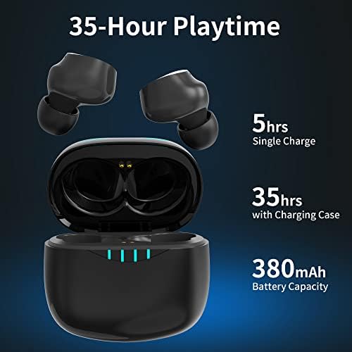 Adorable Panda-Themed Kids Wireless Earbuds – Bluetooth 5.0 with 36 Hours Playtime & IPX6 Waterproof for Active Lifestyles – 3 D Stereo Sound & Built-in Mic for Hands-Free Calling – Perfect for Children and Adults