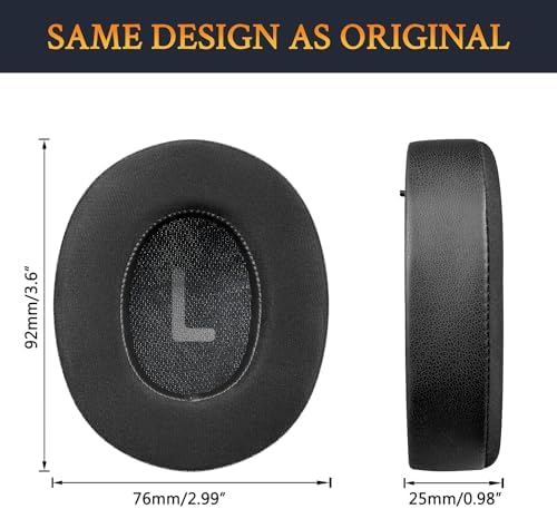 SOULWIT Cooling Gel Earpads for JBL Tune 700 Series – Premium High-Density Foam Replacement Cushions – Ultimate Comfort, Sound Isolation & Breathability – Stylish Black Gold Finish – Perfectly Fits JBL 710 BT, 720 BT, 750 BTNC, 760 NC, 770 NC – Transform Your Listening Experience with Durable, Easy-to-Install Accessories