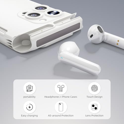 MATIS Bluetooth 5.3 Wireless Earbuds – Ultra-Light IPX5 Waterproof In-Ear Headphones with Built-in Microphone for Superior Call Clarity, Extended Connectivity Range, and Unparalleled Comfort – Ideal for Active Lifestyles and High-Fidelity Sound with i Phone 15 Pro Max Compatibility