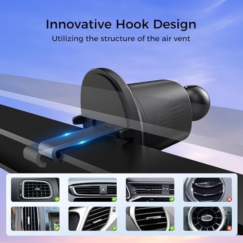 Mag Safe Car Vent Charger: Ultra-Fast Magnetic Mount for i Phone 16/15/14/13 Pro Max & Samsung S24 Series – Secure, Adjustable Holder for Effortless Navigation & Charging Convenience