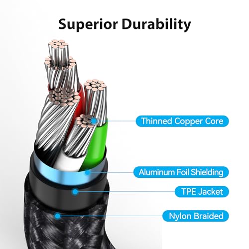 ULTIMATE 3 FT USB C to USB A Charging Cable – PD 100 W Fast Charge for Kindle & Android Devices – Versatile Multi-Device Compatibility with High-Speed Data Transfer – Durable & Portable Design for Everyday Use