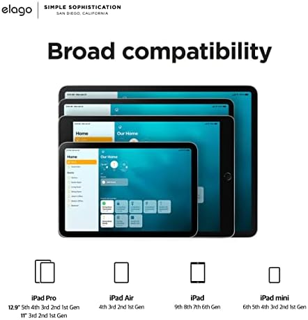 Elevate Your Smart Home with the Elago Wall Mount for i Pads – Stylish and Functional Tablet Stand with Scratch-Free Protection, Effortless Installation, and Integrated Cable Management – Compatible with Mini, Air, and Pro Models for Seamless Home Kit Integration and Enhanced Aesthetics