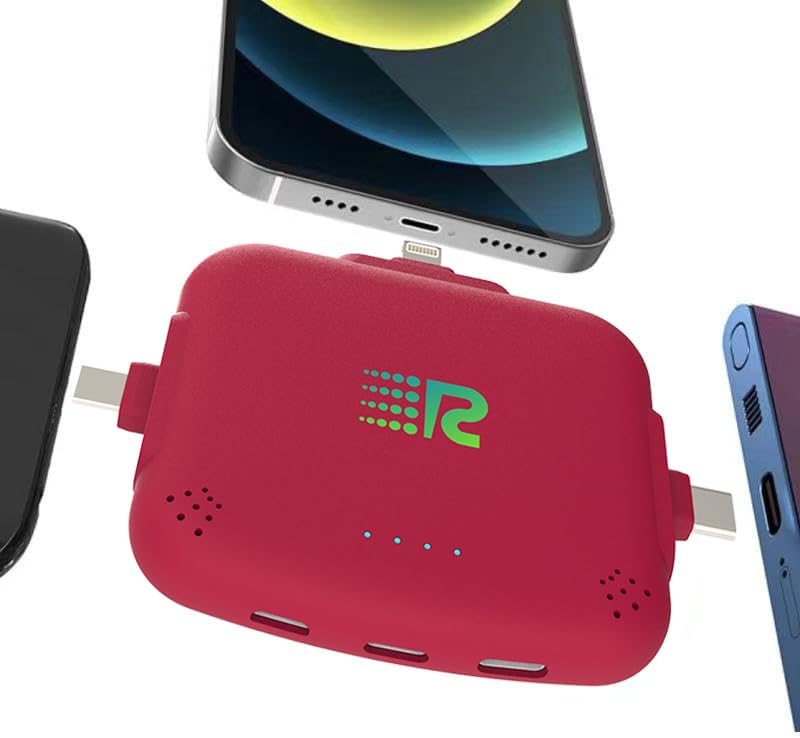 Universal COMET 3200 m Ah Portable Power Bank – Fast Charging 2.1 A, Multi-Device Compatibility for i Phone 16/15/14/13, Type C & Micro-USB – Pre-Charged, Charge 3 Devices Simultaneously, Compact Design for On-the-Go Power Solutions