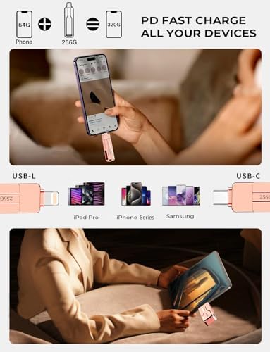 Unleash Your Digital Freedom with the SCICNCE 512 GB Flash Drive: Effortless Plug and Play Memory Stick for i Phone, i Pad, Android, and PC – Ultimate Storage Solution for Photos, Videos, and Documents in Sleek Metal Silver Design – Fast Transfers, No App Required, Perfect for On-the-Go Backup