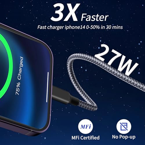 240 W 4-in-1 USB C Charging Cable – 6 FT Multi-Device Power Solution with LED Indicator for i Phone 16/15/14 Pro, Mac, i Pad, Samsung S25/S24 – Fast Charging Compatibility, Durable Design for Home & Travel