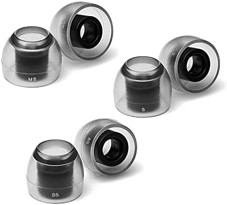 Upgrade Your Audio Experience with AZLA Sedna Earfit Crystal Standard Earbud Tips – Superior Noise-Canceling Silicone Eartips Compatible with Shure, Sony, Beats, Sennheiser, Jabra, and JBL (M/ML/L) for Perfect Comfort and Enhanced Sound Quality