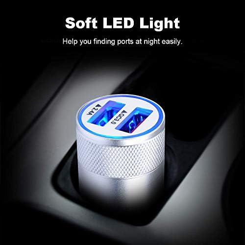 Rapid Charge Dual Port Car Charger – 30 W 5.4 A USB Adapter for Smartphones & Tablets – Universal Compatibility for i Phone, Samsung, LG & More – Compact Travel-Friendly Design with Overcharge Protection Features – Efficient Power Delivery for On-the-Go Charging