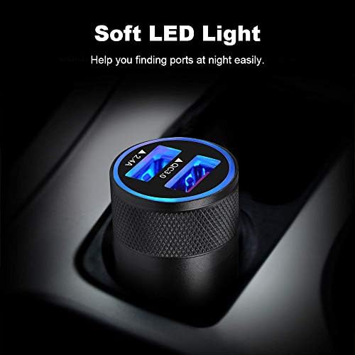 Rapid Charge Dual Port Car Charger – 30 W 5.4 A USB Adapter for Smartphones & Tablets – Universal Compatibility for i Phone, Samsung, LG & More – Compact Travel-Friendly Design with Overcharge Protection Features – Efficient Power Delivery for On-the-Go Charging