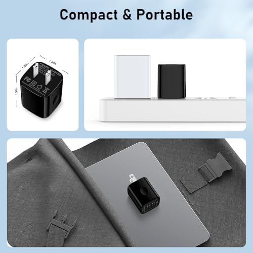 Dual USB Power Adapter Block – Fast 5 V 2.1 A Charging Station for i Phone & Android Devices – Compact Wall Charger with Dual Ports – Sleek Black Design for Home & Travel – 2-Pack USB Charger Cube for Rapid Device Compatibility