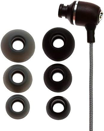 Experience Premium Sound with Symphonized Bling Genuine Wood In-Ear Noise-Isolating Headphones – Eco-Friendly Design, Built-In Mic, and Tangle-Free Nylon Cable for Enhanced Audio Compatibility in Gray