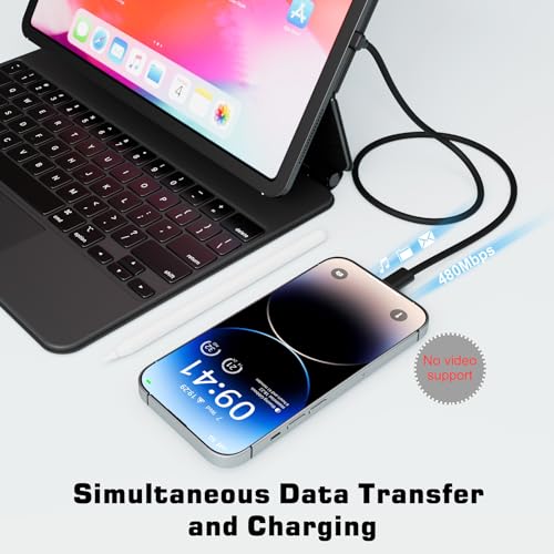 Elevate Your Device Connectivity with the Dbillion Da 10 ft USB C Cable – 90° Right-Angle Connector for Unmatched Comfort in Gaming and Multitasking, 60 W Rapid Charging & High-Speed Data Transfer Compatible with i Phone 15, Galaxy S23, Mac Book Pro & More! Durable Flexibility for Everyday Use!