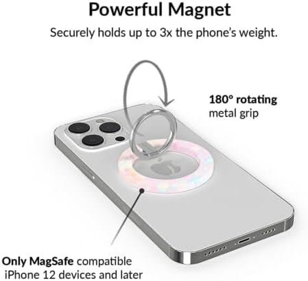 Transform Your i Phone 16, 15, 14, 13, 12 with VELVET CAVIAR’s Amethyst Purple Leopard Mag Safe-Compatible Grip – Stylish Magnetic Ring Holder & Adjustable Stand for Effortless Hands-Free Viewing, Secure Texting, and Enhanced Usability – Elevate Your Mobile Experience with Durable, Lightweight, and Customizable Accessory