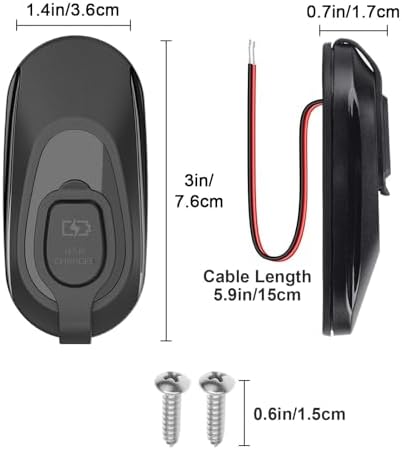 Linkstyle Dual USB Car Charging Socket (2 PCS) – 18 W QC3.0 & 20 W PD3.0 Type-C Adapter for 12 V/24 V Vehicles & Marine Use – Fast Charging Solution for Smartphones, Tablets & GPS Devices – Compact, Durable, and Reliable Power Accessory