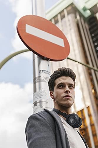 JBL Tune 500 Wired On-Ear Headphones – Lightweight, Portable Design with Pure Bass Audio for Optimal Sound Quality, Tangle-Free Cable for Easy Storage, One-Button Mic for Effortless Hands-Free Calling & Voice Activation – Perfect for Daily Use and Travel (Black)