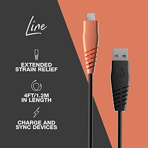 Skullcandy 20 W USB-C to Lightning Cable – 4 ft Fast Charging & Sync Cable for i Phone/Pro/Max – Stylish Blue/Green Design for Enhanced Durability and Performance