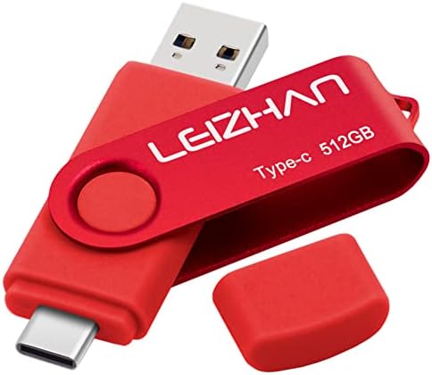Leizhan 128 GB Type C USB Flash Drive – High-Speed USB 3.0 OTG Thumb Drive for Samsung Galaxy S10, S9, Note 9 & Google Pixel XL – Versatile Dual Connector for Effortless Data Transfer and Enhanced Storage Solutions