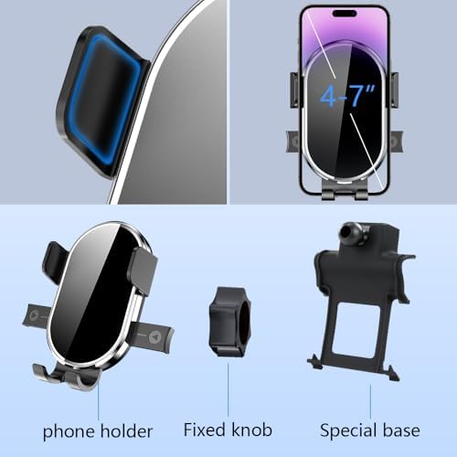 Audi A6 A7 S6 S7 RS6 RS7 Allroad 2012-2018 Custom Car Phone Holder – 360-Degree Rotating Dashboard Mount for Safe Navigation and Hands-Free Calls – Premium Interior Accessory for Enhanced Driving Experience and Secure Mobile Device Placement