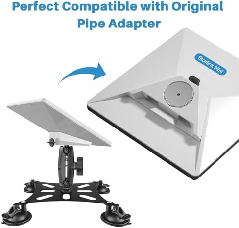 Starlink Mini Mount – Versatile Suction Cup Mounting Kit for Enhanced Mobile Internet Access, Perfect for Sunroofs, Windows, and Roofs – Adjustable Design for Optimal Signal Reception and Effortless Installation – Lightweight and Portable Starlink Accessory for Reliable Connectivity on the Go