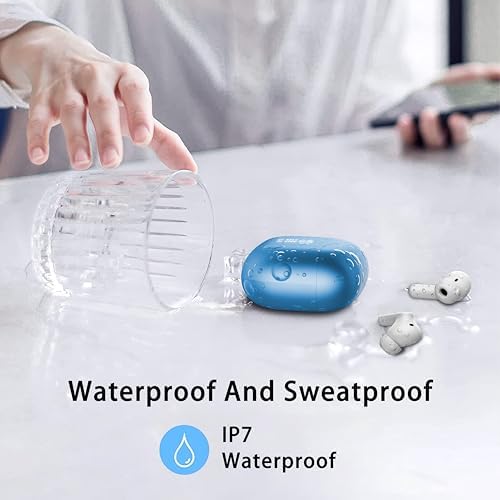 Elevate Your Sound Experience with Next-Gen Bluetooth 5.4 Wireless Earbuds – Premium Hi-Fi Audio Quality, 40-Hour Battery Life, and Advanced 4-Microphone Noise Cancellation for Crystal-Clear Calls – Rugged IP7 Waterproof Design in Sleek Dark Grey for Stylish Durability