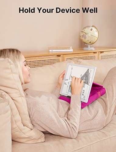 JSAUX Multi-Angle Tablet Pillow Stand – Ergonomic Holder for i Pad, Kindle & Smartphones, 4-11″ Devices in Navy Blue – Ultimate Comfort for Hands-Free Viewing on Bed, Lap or Desk, Ideal for Movies, Reading & Video Calls