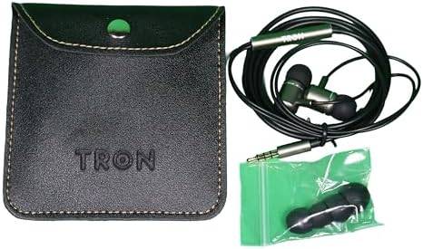 TRON TR54 Lightning Earbuds – High-Fidelity Audio with Ergonomic Comfort, Hands-Free Mic & Chic Leather Case for Effortless Everyday Use
