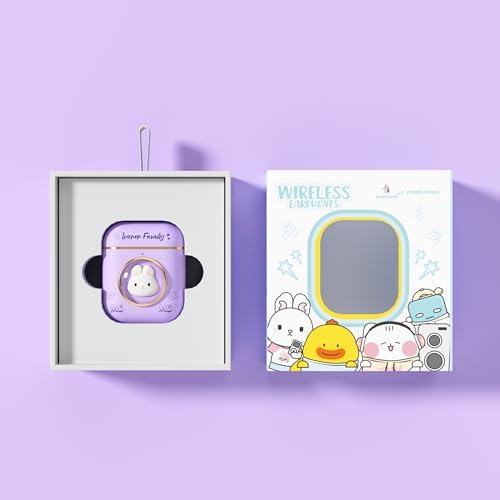 Black Panda Wireless Earbuds – Stylish Bluetooth 5.4 Sports Headphones with IPX4 Waterproof Technology, Perfect for Active Lifestyles, Travel, and School – Ideal for All Ages with Built-in Mic for Hands-Free Calls and Comfort Fit