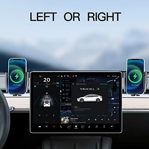 Experience Unmatched Convenience with the Topfit Tesla Wireless Charging Phone Mount – Magnetic Holder for Model Y (Juniper) & Model 3 (Highland), Perfectly Engineered for Seamless Smartphone Access and Rapid Charging. Elevate Your Drive with Effortless Installation and a Sleek Design That Complements Your Tesla’s Aesthetic While Ensuring a Secure Grip on Your Device. Enjoy Hands-Free Navigation and Calls, Enhanced Safety, and Eliminate Cord Clutter with this Durable, High-Quality Accessory. Ideal for Tech-Savvy Tesla Owners Seeking Functionality and Style in One Innovative Solution.