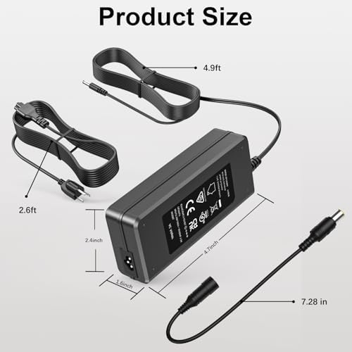 High-Performance 12 V AC Adapter for PAXCESS Rugged330 & Rockpals BALDR330 – Ultimate Durable Power Supply for 330 W Solar Generators, Fast Charging for Outdoor Adventures and Emergency Preparedness