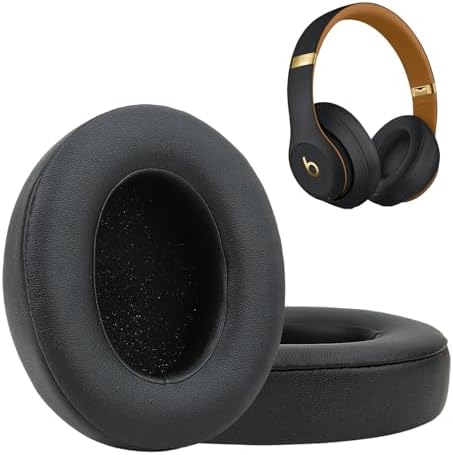Upgrade Your Audio Experience with Premium Noise-Isolating Memory Foam Ear Pads for Studio 2 & 3 Headphones – Waterproof Protein Leather Cushions in Blue for Unmatched Comfort and Enhanced Sound Quality