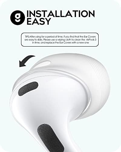 Translucent Silicone Ear Tips Covers for Air Pods 4 – 3 Pairs of Anti-Slip Sport Accessories for Optimal Comfort, Scratch Resistance & Secure Fit – Elevate Your Audio Experience with Premium Earbud Protection