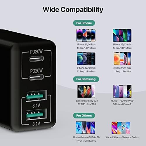 Revolutionize Your Charging Routine with Our 4-Port USB Wall Charger – Ultra-Fast QC 3.0 Adapter for i Phone 12-15, LG, Google Pixel & More – Compact, Reliable Power Solution for Home and On-the-Go Charging