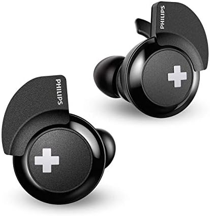 Philips Bass+ SHB4385 True Wireless Bluetooth Earbuds – Premium In-Ear Headphones with 12 Hours Total Playtime, Comfortable Fit with 3 Ear Tip Sizes, Lightweight Design for Active Lifestyles, Effortless Connectivity and Deep Bass Sound – Black (SHB4385 BK)