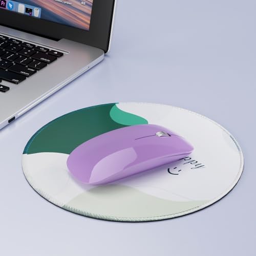 Elevate Your Computing with the Uiosmuph G11 Wireless Mouse – Stylish Purple Slim Design, USB C Rechargeable & Silent Click Technology for Effortless Precision and Comfort on Laptop, Mac, and PC