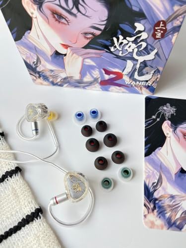 Transform Your Audio Realm with Wan’er S.G 2 Hi-Fi In-Ear Monitors – Cutting-Edge 10 mm Dynamic Drivers, Ergonomic Comfort, and Detachable Tangle-Free Cable for Gamers and Audiophiles (White-3.5 mm) – Premium Sound Clarity, Ultimate Durability, and Versatile Compatibility for Gaming and Music Lovers