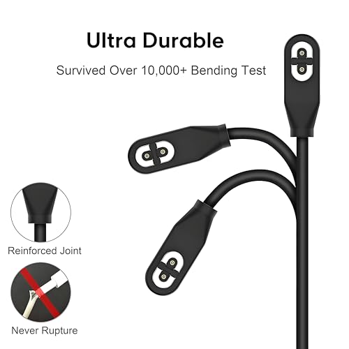 sweguard USB C Charger Cable 3Pack 3.3ft Magnetic Compatible with AfterShokz Aeropex, SHOKZ OPENCOMM, OPENRUN PRO, OPENRUN PRO Mini, OPENRUN, OPENRUN Mini – Enhanced Compatibility and Speed